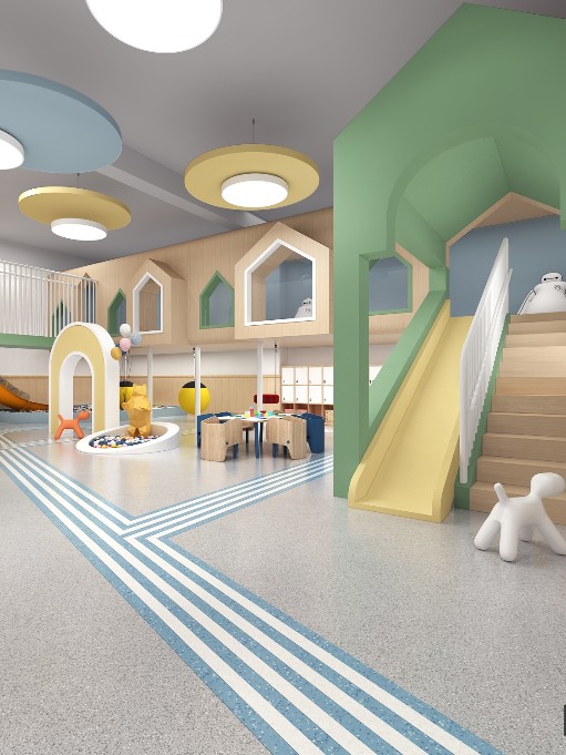 駐馬店泌陽興遠(yuǎn)托育中心-金石裝飾設(shè)計(jì)案例