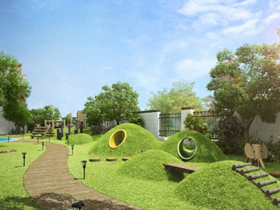 幼兒園景觀設(shè)計(jì)，核心塑造童趣性-金石裝飾幼兒園裝修設(shè)計(jì)