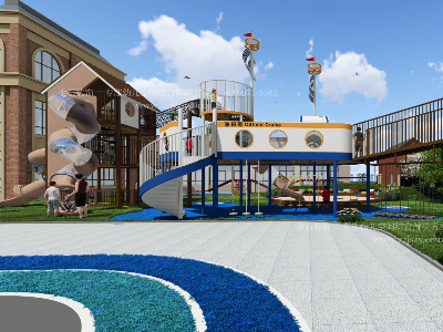 幼兒園戶外設計丨乘著希望之風揚帆起航