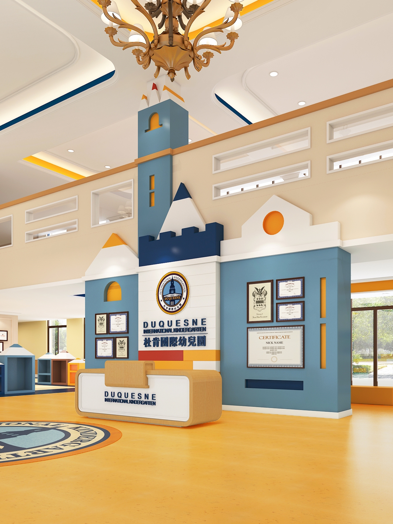 許昌杜肯國(guó)際幼兒園-金石裝飾裝修案例